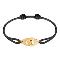 Bracelet Couple Cordon & Charm Menottes — Symbole de Complicité