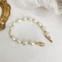 Bracelet Perles Baroques & Fermoir OT Doré — Romantique Chic