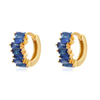 Mini Créoles Zircon Colorées — 16 Coloris au Choix | Personnalisables