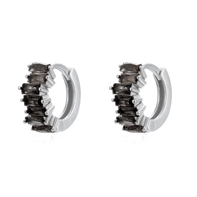 Mini Créoles Zircon Colorées — 16 Coloris au Choix | Personnalisables