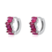Mini Créoles Zircon Colorées — 16 Coloris au Choix | Personnalisables