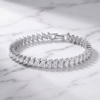 Bracelet Zircon Multicolore — Or Rose & Cristal | Finition Bicolore Luxe