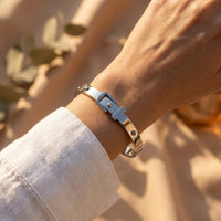 Bracelet Tennis Larme de Cristal — Or & Acier Inoxydable