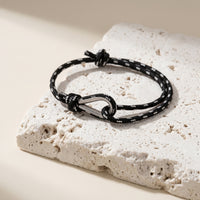 Bracelet Marin Tressé Ancre — Unisexe | 11 Coloris au Choix