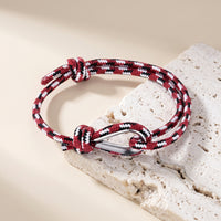 Bracelet Marin Tressé Ancre — Unisexe | 11 Coloris au Choix