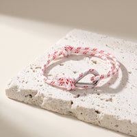 Bracelet Marin Tressé Ancre — Unisexe | 11 Coloris au Choix