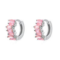 Mini Créoles Zircon Colorées — 16 Coloris au Choix | Personnalisables