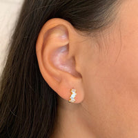 Mini Créoles Zircon Colorées — 16 Coloris au Choix | Personnalisables